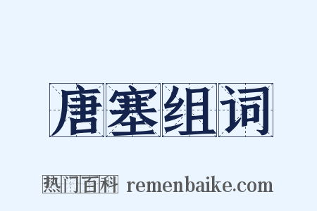 唐塞组词是什么意思的图片